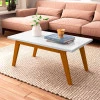 Mesa de Centro Retangular 90 x 50 x 39 Prism Patrimar Branco