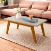 Mesa de Centro Retangular 90 x 50 x 39 Prism Patrimar Off White
