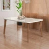 Mesa de Jantar Retrô Tampo Vidro 120x90x78 Pés Oblongo Jade RV Móveis Off White
