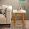Mesa Lateral Quadrada 45 x 45 x 54 Prism Patrimar Branco