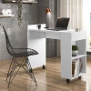 Mesa Pequena Para Escritório Estudos 94cm Alessa M2 Lukaliam Branco