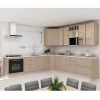 Armário Aéreo Nicho Micro-Ondas 68x70x43 Vidro Reflecta Cozinha Modulada Robel Fendi