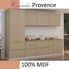 Módulo Paneleiro 172x70x56cm 2 Portas 2 Gavetas 100% MDF Cozinha Provence Robel Hanover/Fendi Matte