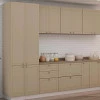 Módulo Paneleiro 208x70x56cm 4 Portas 100% MDF Cozinha Provence Robel Fendi/Fendi Matte