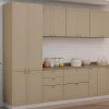 Módulo Paneleiro 208x70x56cm 4 Portas 100% MDF Cozinha Provence Robel Hanover/Fendi Matte