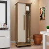 Multiuso Lavanderia com Porta Vassoura 1 Porta Berlim RV Móveis Cinamomo/Off White