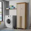 Organizador Multiuso 75cm 2 Portas México RV Móveis Cinamomo/Off White
