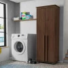 Organizador Multiuso 75cm 2 Portas México RV Móveis Noce