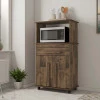 Balcão Multiuso Para Micro-ondas ou Forno 74cm Toronto RV Móveis Amadeirado