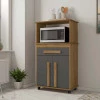 Balcão Multiuso Para Micro-ondas ou Forno 74cm Toronto RV Móveis Cinamomo/Grafite