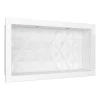 Nicho Para Banheiro Com LED 60x30 Mármore Sintético Cozimax Branco Textura