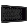 Nicho Para Banheiro Com LED 60x30 Mármore Sintético Cozimax Preto Textura