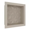 Nicho Para Banheiro 30x30 Com LED Mármore Sintético Cozimax Bege Textura