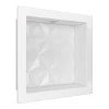 Nicho Para Banheiro 30x30 Com LED Mármore Sintético Cozimax Branco Textura
