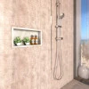 Nicho Para Banheiro 60x30x10 Porcelanato Polido Tradicional Cozimax Bege