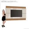 Painel Para TV 75 Polegadas Classic 2.2 Imcal Off White/Freijó