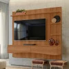 Painel Para TV 65 Polegadas 180cm Europa Lukaliam Jequitiba Ripado