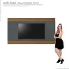 Painel Para TV até 65 Polegadas Merlot 180 EDN Grafite/Naturale
