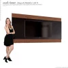 Painel Para TV até 65 Polegadas Merlot 180 EDN Preto/Naturale