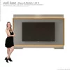 Painel Para TV 75 Polegadas Com LED 2.1 Koly EAX Móveis Cinza/Tauari