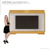 Painel Para TV 75 Polegadas Com LED 2.1 Koly EAX Móveis Tauari/Off White