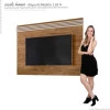 Painel Para TV Até 55 Pol Napole 1.6 Lukaliam Canela/Off White