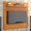 Painel Pequeno Para TV 32 Polegadas 90cm Yan Patrimar Cumaru