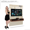 Painel Pequeno Para TV 50 Polegadas Torino EDN Off White/Naturale