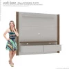 Painel Para TV Até 65 Polegadas Toronto 1.8 Gelius Off White/Madeirado