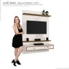 Painel Pequeno Para TV 42 Polegadas Treviso 105 EDN Off White/Naturale