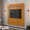 Painel Ripado Para TV 75 Polegadas 180cm Clean 1.8 EDN Cedro