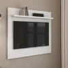 Painel Pequeno 90cm Quarto Sala Para TV 32 Sirius Patrimar Branco Acetinado
