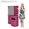 Penteadeira Caramarim Com LED Hera Gelius Pink Plock