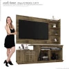 Rack Caribean com Painel Chicago RV Móveis Amadeirado