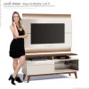 Rack com Painel Para TV Classic Mais 1G 1.4 Com LED Imcal Off White/Freijo