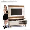 Rack com Painel Para TV Classic Mais 1G 1.4 Imcal Off White/Freijo