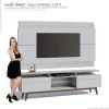 Rack com Painel Para TV Classic Mais 2G 1.8 Imcal Branco