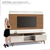 Rack com Painel Para TV Classic Mais 2G 1.8 Com LED Imcal Freijo/Off White