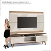 Rack com Painel Para TV Classic Mais 2G 1.8 Com LED Imcal Off White/Freijo 