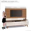 Rack com Painel Para TV Classic Mais 3G 1.8 Imcal Freijo/Off White