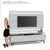 Rack com Painel Para TV Classic Mais 3G 1.8 Com LED Imcal Branco