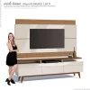 Rack com Painel Para TV Classic Mais 3G 1.8 Imcal Off White/Freijo