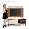 Rack com Painel Para TV Classic AD 1.4 Imcal Freijo/Off White