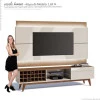 Rack com Painel Para TV Classic AD 2.2 Com LED Imcal Off White/Freijo