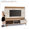 Rack com Painel Para TV Classic AD 1.8 Imcal Off White/Freijo