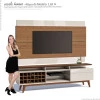 Rack com Painel Para TV Classic Mais AD 1.8 Imcal Freijo/Off White