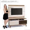 Rack com Painel Para TV Classic Mais AD 1.4 Com LED Imcal Off White/Freijo
