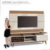 Rack com Painel Para TV Classic AD Mais 2.2 Imcal Off White/Freijo