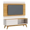 Rack com Painel Para TV 146cm 1 Gaveta Classic 1G 1.4 Com LED Imcal Naturale/Off White