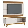 Rack com Painel Para TV 146cm 1 Gaveta Classic 1G 1.4 Com LED Imcal Off White/Freijo